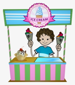 Freeuse Stock Clipart Ice Cream Shop - Making Ice Cream Clipart, HD Png Download, Transparent PNG