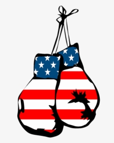 Boxing Gloves Clipart American Flag - Transparent Boxing Gloves Clipart, HD Png Download, Transparent PNG