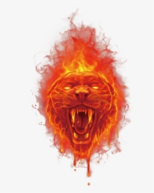Red Fire Png - Fire Lion Logo Png, Transparent Png, Transparent PNG
