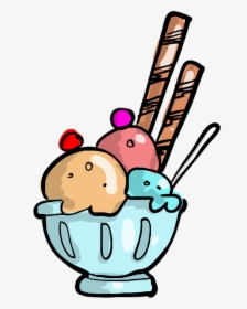 Drawing Video Cartoon Public Domain - Ice Cream Drawing Png, Transparent Png, Transparent PNG