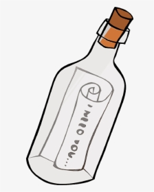 Transparent Boob Clipart - Note In A Bottle, HD Png Download, Transparent PNG