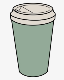 Cylinder,recycling Bin,bucket - Paper Coffee Cups Clipart, HD Png Download, Transparent PNG