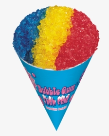 Bubble Gum Cone - Snow Cone Transparent Background, HD Png Download, Transparent PNG