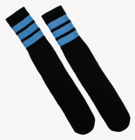 Baby Blue And Black Socks, HD Png Download, Transparent PNG