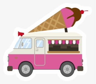 Vehicle Clipart Ice Cream - Ice Cream Truck Png, Transparent Png, Transparent PNG