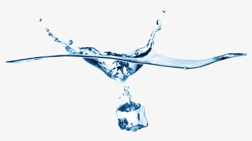 Ice Water Transparent Png - Ice Drop In Water, Png Download, Transparent PNG