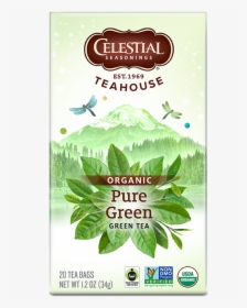 Teahouse Organic Pure Green Tea - Teahouse Organics Ginger Turmeric, HD Png Download, Transparent PNG