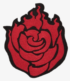 Rwby Ruby Rose Emblem Cosplay Patch Clipart , Png Download - Rwby Ruby Rose Black And White, Transparent Png, Transparent PNG