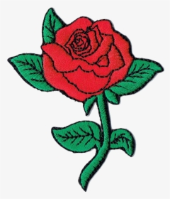 Red Rose Stickers Stick Png Tumblr Art Hannah Freetoedi - Red Rose In Clothes, Transparent Png, Transparent PNG