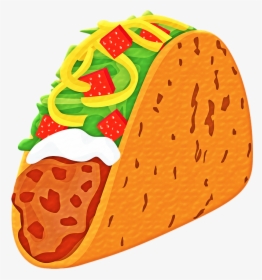 Taco, Comida Mexicana Queso, Tortilla, Cocina - Transparent Background Mexican Food Clip Art, HD Png Download, Transparent PNG