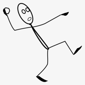 Al Throwing A Stone Clip Arts - Stick Figure Throwing Ball, HD Png Download, Transparent PNG