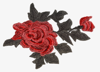 Wholesale Red Rose Flower Embroidered Patch For Light - Garden Roses, HD Png Download, Transparent PNG
