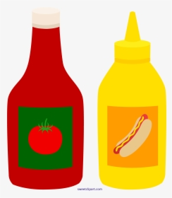 Mustard Bottles Sweet Clip - Mustard Ketchup Nfl Game, HD Png Download, Transparent PNG
