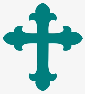 Teal Cross Clip Art At Clker - Clipart Baptism Cross, HD Png Download, Transparent PNG