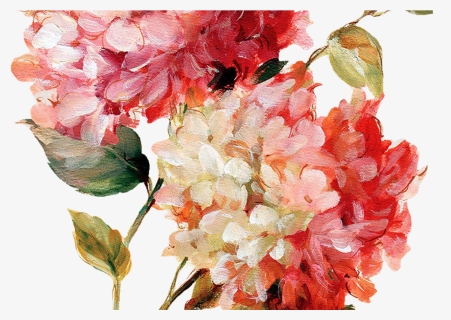 Transparent Hydrangea Clipart - Flower Painting Png, Png Download, Transparent PNG