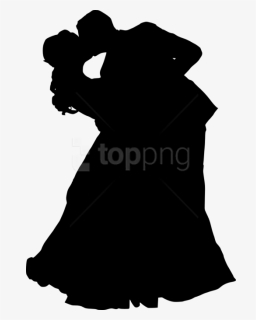 Free Png Bride And Groom Silhouette Png - Bride And Groom Silhouette Png, Transparent Png, Transparent PNG