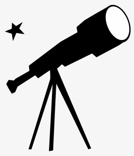 Telescope Black And White, HD Png Download, Transparent PNG