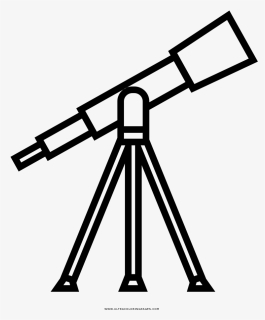 Transparent Astronomer Clipart - Dibujo Telescopio Para Colorear, HD Png Download, Transparent PNG