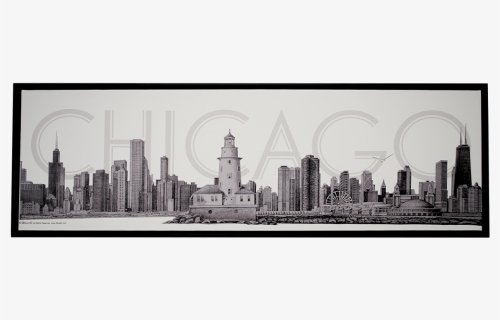 Chicago Collection Canvas Fine Art Pencil Illustration - Art, HD Png Download, Transparent PNG