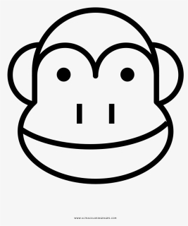 Monkey Face Outline, HD Png Download, Transparent PNG