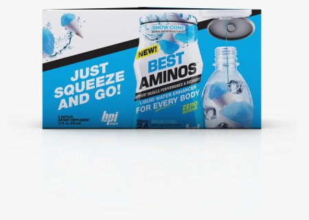 Bpi Sports Best Aminos Liquid Water Enhancer, Snow, HD Png Download, Transparent PNG