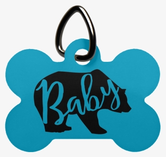 Baby Bear Dog Bone Pet Tag- Pets, HD Png Download, Transparent PNG