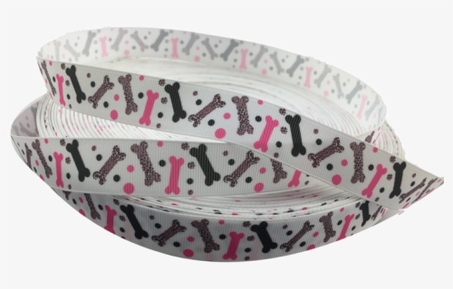 Ribbons [tag] Pink Dog Bone Grosgrain Ribbons 7/8″ - Bangle, HD Png Download, Transparent PNG