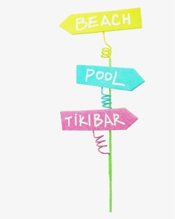 Beach Pool Tiki Bar Sign Spray - Lilac, HD Png Download, Transparent PNG
