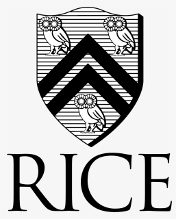 Rice University Logo Black And Ahite - Rice University Logo, HD Png Download, Transparent PNG