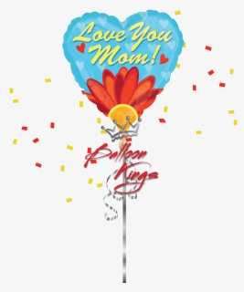 Love You Mom Daisy - Get Well Soon Yellow Balloons, HD Png Download, Transparent PNG
