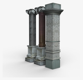 Columns 1 Columns 1 Rb - Stone Pillar Design, HD Png Download, Transparent PNG