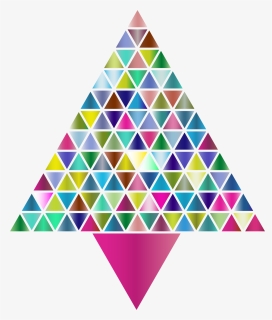 Triangular Clipart Small Triangle - Christmas Tree, HD Png Download, Transparent PNG