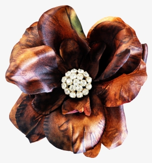 Hand Painted Brown Realistic Flower Png Transparent - Artificial Flower, Png Download, Transparent PNG