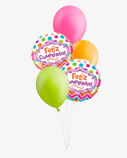 Bouquet De Globos Feliz Cumpleaños Chevron - Party Supply, HD Png Download, Transparent PNG