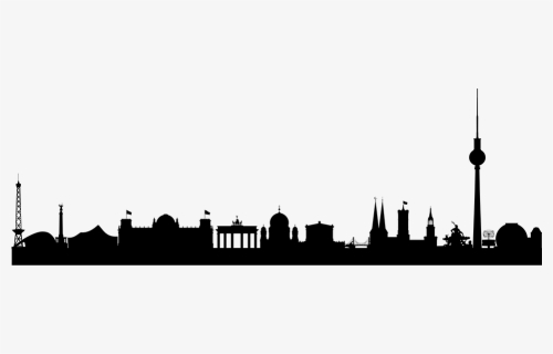 Berlin Skyline Urban Tv Tower Brandenburge - Berlin Skyline Png, Transparent Png, Transparent PNG