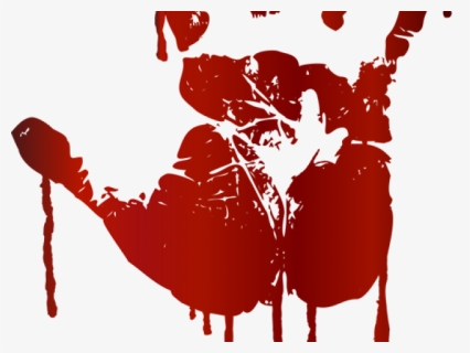 Handprint Clipart Blood - Bloody Handprint Transparent Background, HD Png Download, Transparent PNG