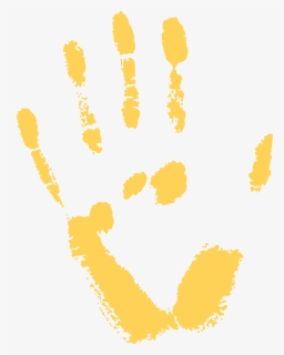 Handprint Clipart Gold, HD Png Download, Transparent PNG