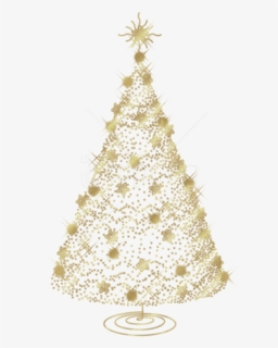 Free Png Transparent Christmas Gold Tree Png - Christmas Tree With No Background, Png Download, Transparent PNG