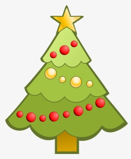 Christmas Tree Clip Art - Simple Clip Art Christmas Tree, HD Png Download, Transparent PNG