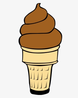 Empty Ice Cream Cone Clipart - Chocolate Ice Cream Clip Art, HD Png Download, Transparent PNG