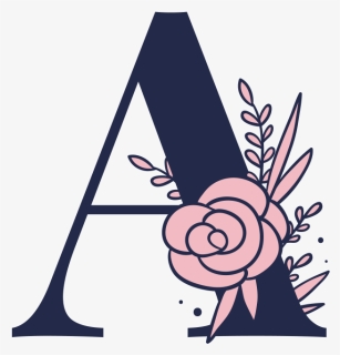 Transparent Alphabet Png Images - Letters With Flowers Clipart, Png Download, Transparent PNG