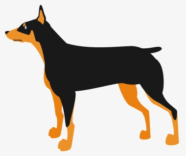 Doberman Pinscher Dog Animal Clipart - Dobermann, HD Png Download, Transparent PNG