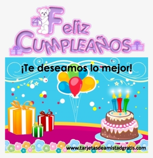 Free With Tarjetitas De Cumpleaos Gratis - Birthday, HD Png Download, Transparent PNG