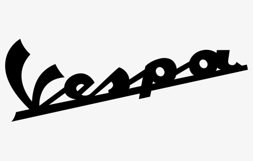 Logo Black Png Pinterest Vespalogoblackpng - Vespa Logo, Transparent Png, Transparent PNG