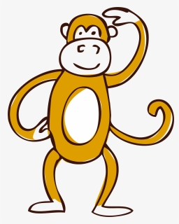 Clip Art Transprent Png Free Download - Yellow Monkey Png, Transparent Png, Transparent PNG