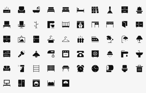 Home Furniture Icons - Furniture Icon Png Free, Transparent Png, Transparent PNG