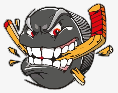 Angry Hockey Puck Clipart , Png Download - Cartoon Hockey Puck, Transparent Png, Transparent PNG