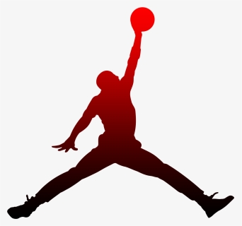 Red Jordan Logo Clipart - Logo Michael Jordan, HD Png Download, Transparent PNG