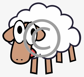 Cartoon Sheep Transparent Background, HD Png Download, Transparent PNG