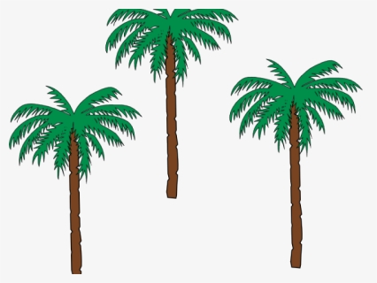 Date Palm Clipart Pom Tree - Small Palm Trees Clipart, HD Png Download, Transparent PNG